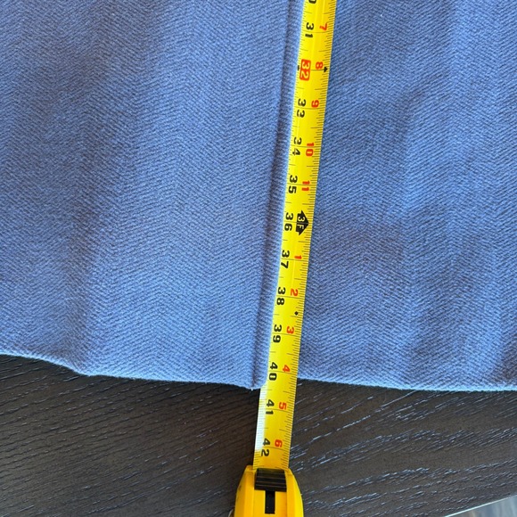 Talbots Italian Wool Blend Coat in Cornflower Blue Herringbone Size 8 - Picture 5 of 8